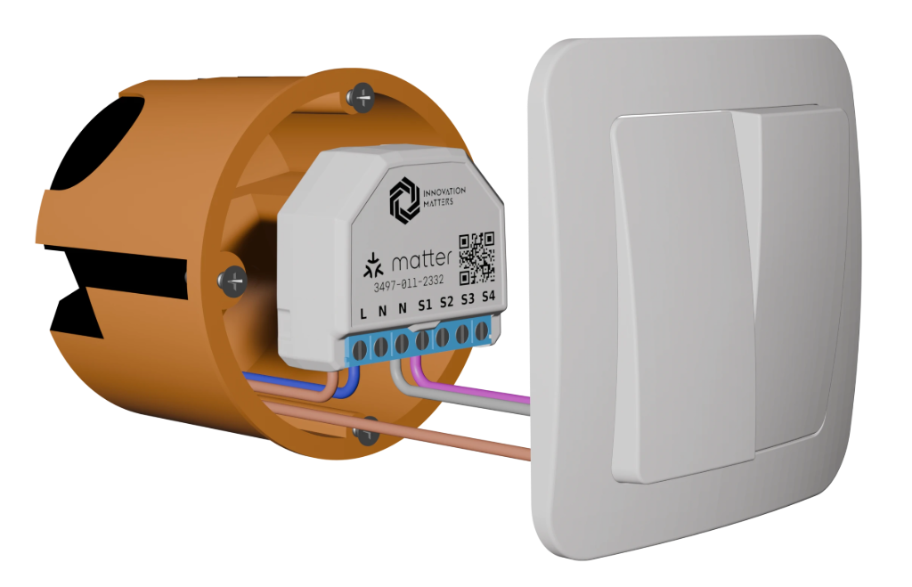 Exploded View of the Matter Pushbutton Module